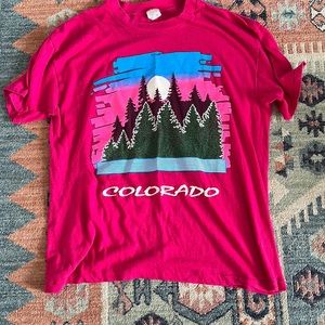 Vintage hot pink Colorado Tee